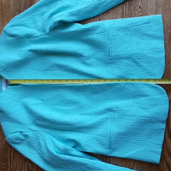 (14) TanJay Aquamarine Blazer ❤ Lightly Padded Shoulders ❤ Love it 🥰 - Picture 4 of 7